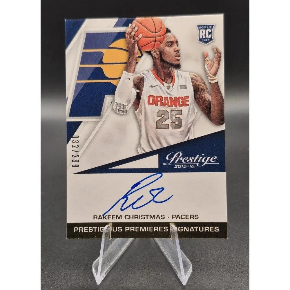2015 Panini Rakeem Christmas PPS-RC Prestigious Premieres Auto /299 RC Pacers